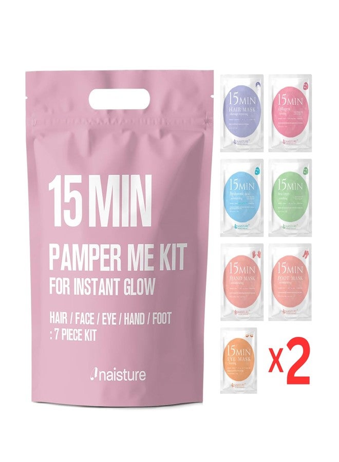 Naisture 15 Min Pamper Me Kit Duo (2-Pack) Spa Skincare Gift Set for Women with Hair Masks, Hand & Foot Masks, Eye Masks and Face Masks - Image 2